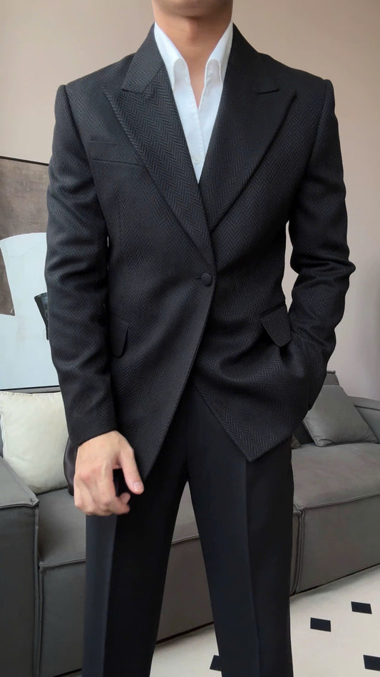 Cotswolds Herringbone Blazer