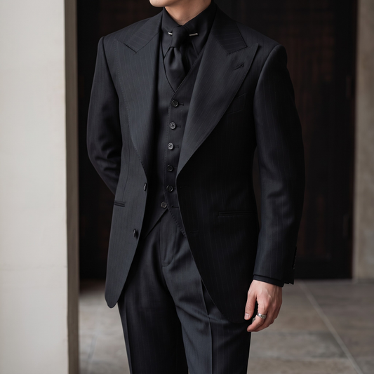 Bergamo Recessed Pinstripe Suit