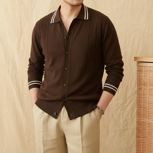 The Cable-Knit Riviera Polo