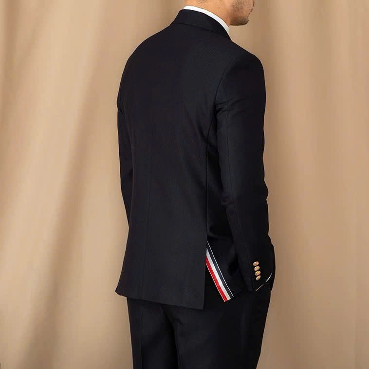 Milano Black Double-Breasted Suit