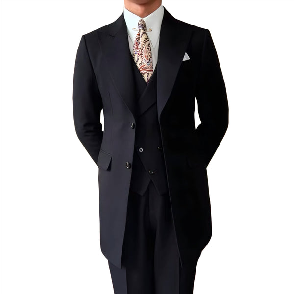 Black Milano Suit - Over Jacket
