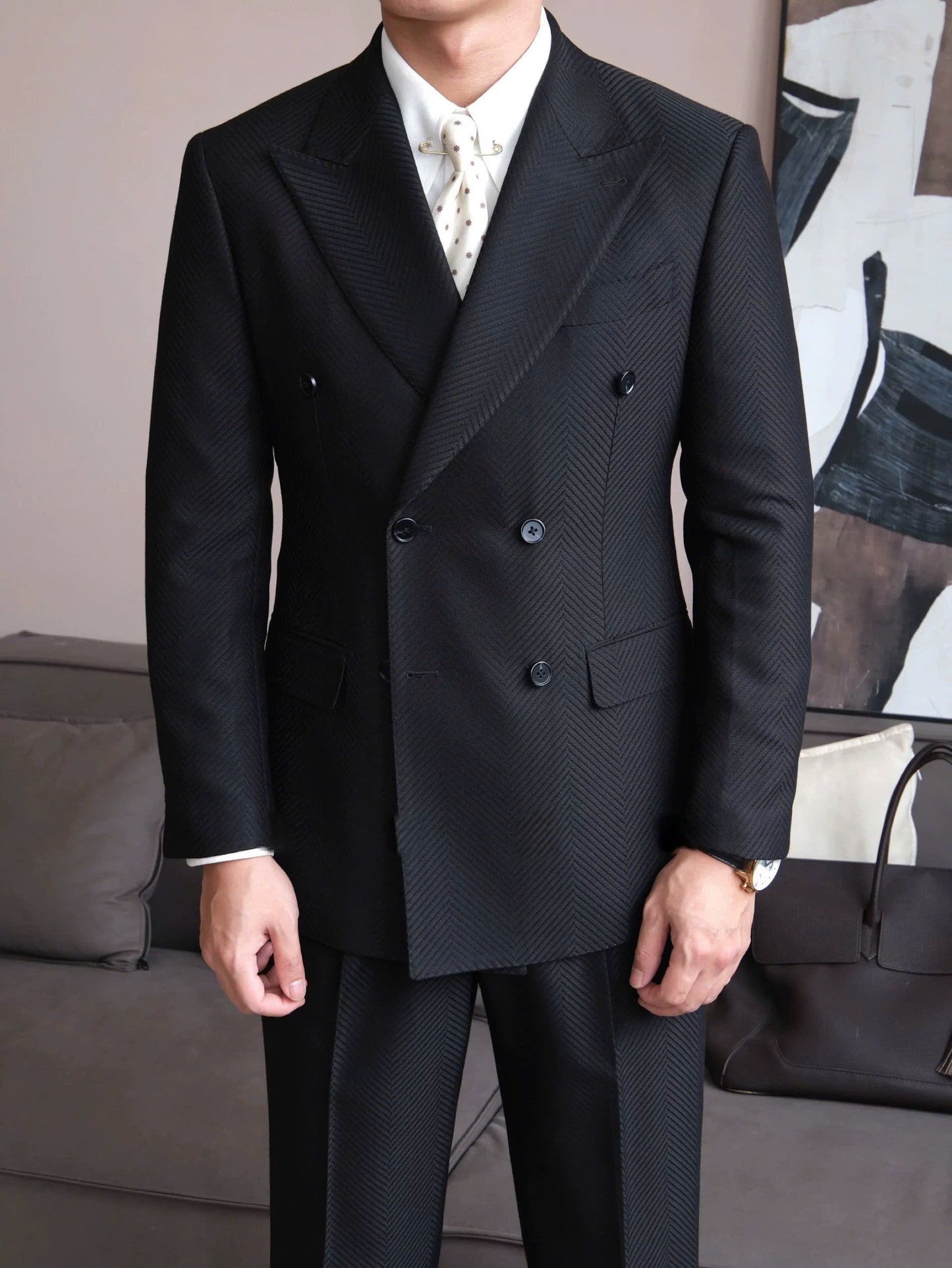 Vienna Herringbone Blazer