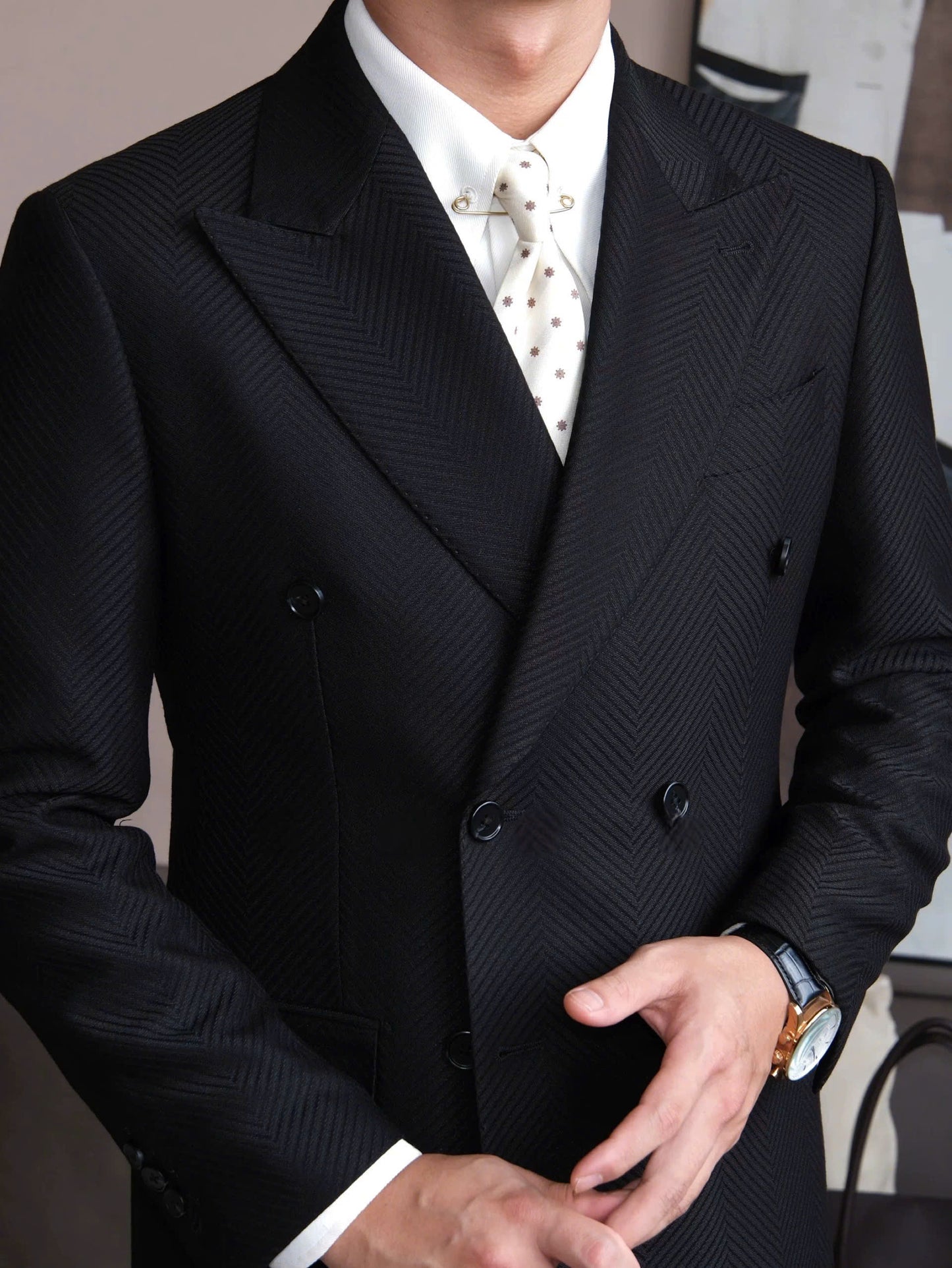 Vienna Herringbone Blazer