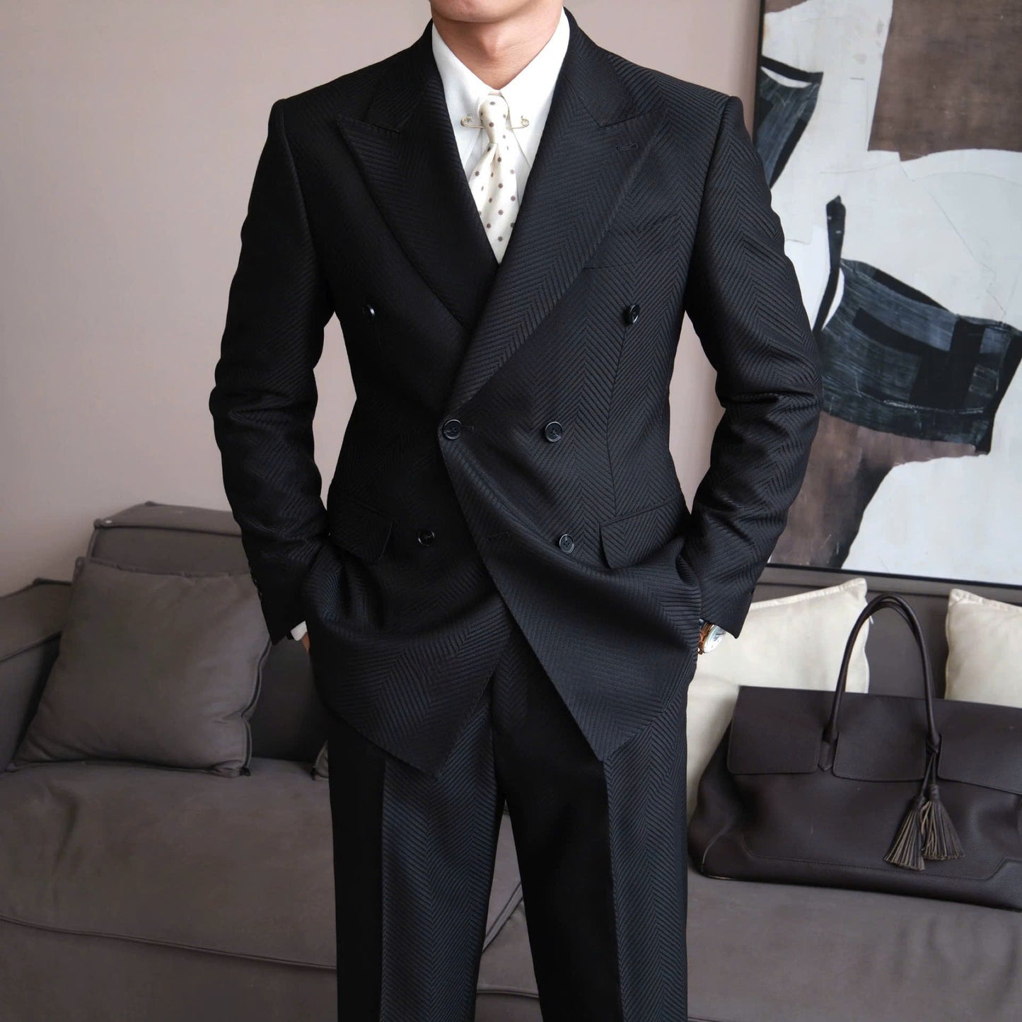 Vienna Herringbone Blazer