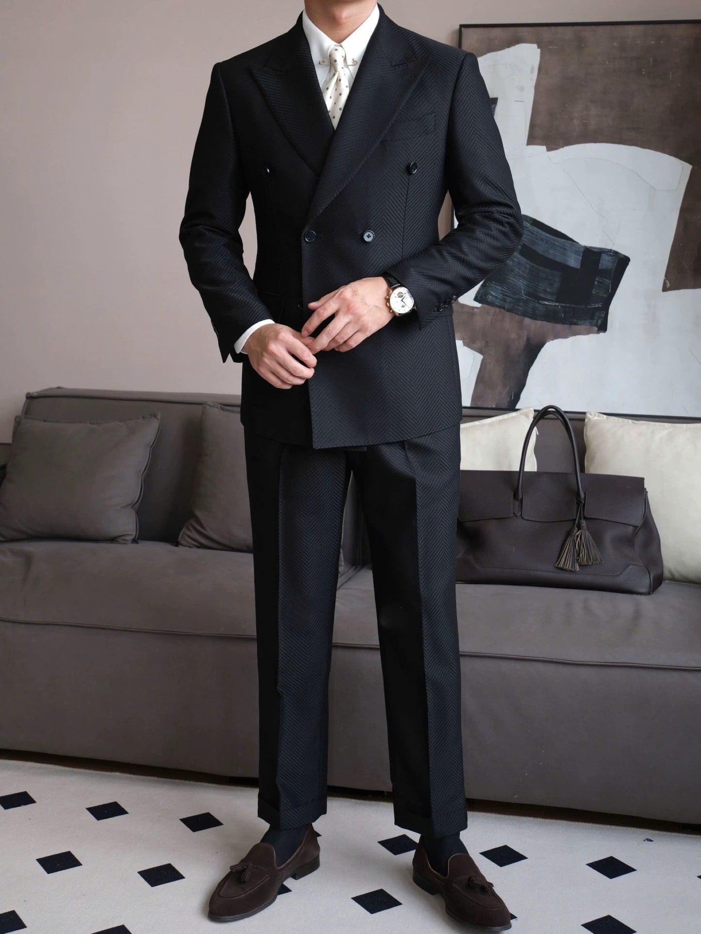 Vienna Herringbone Blazer