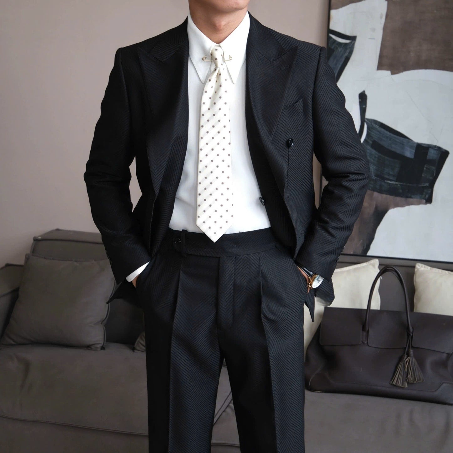 Vienna Herringbone Blazer