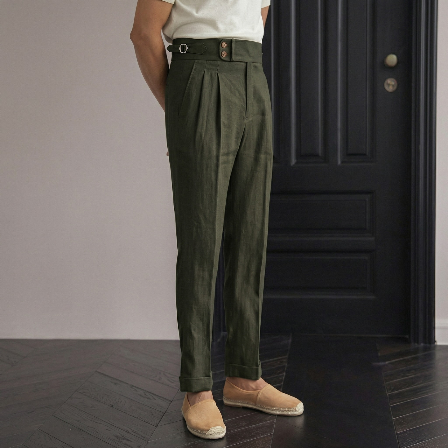 Sidetab Linen Trousers Season 2