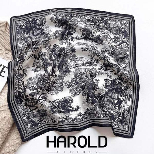 Khăn vuông 100% lụa – Harold