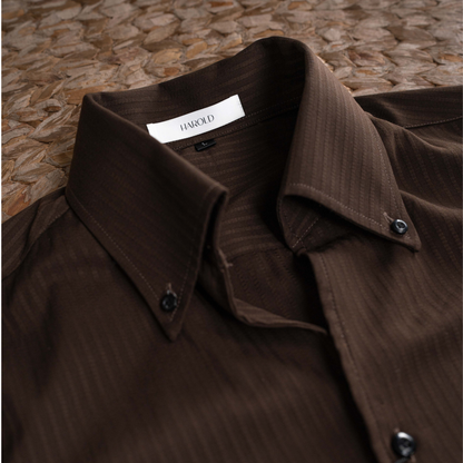 Tiger Pin Striped Button Down Shirt