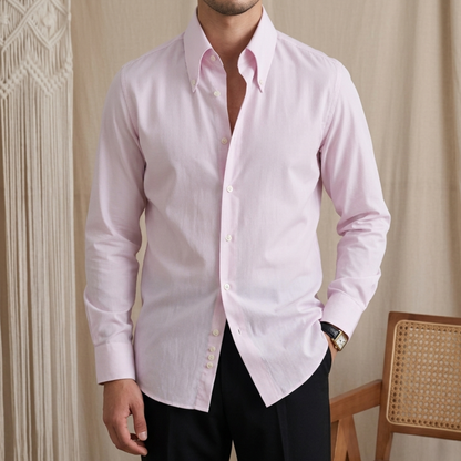 Stripe Point Collar Shirt