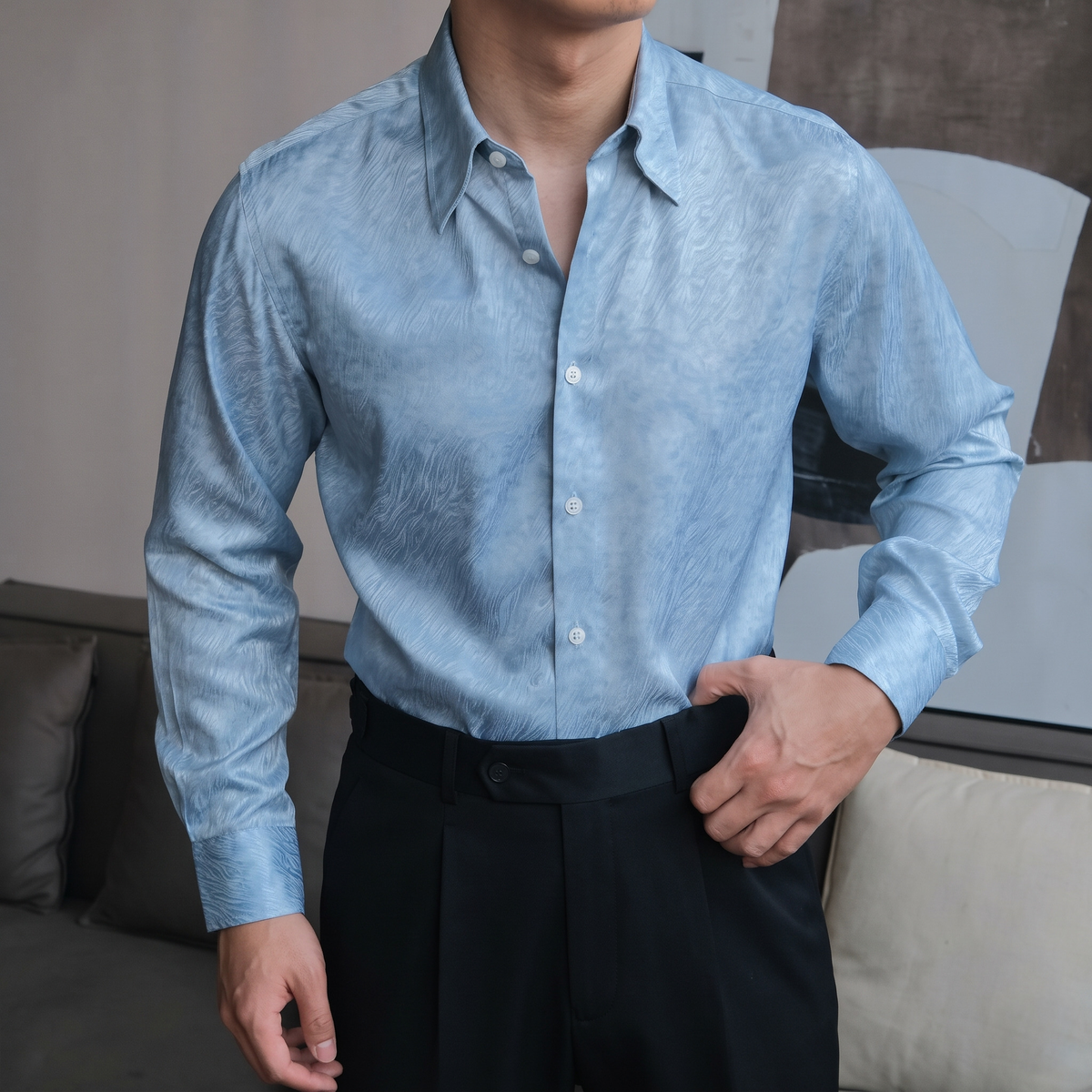 Onde Silk Shirt