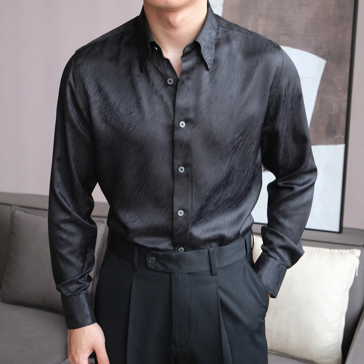 Onde Silk Shirt