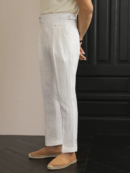 Sidetab Linen Trousers Season 2
