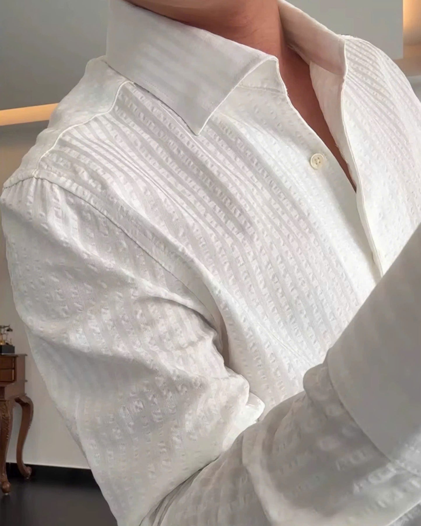 Seersucker Button-Down Shirt