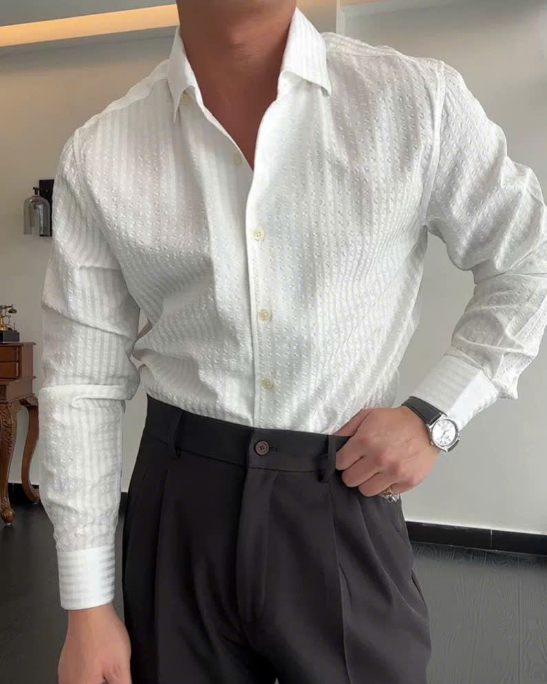 Seersucker Button-Down Shirt