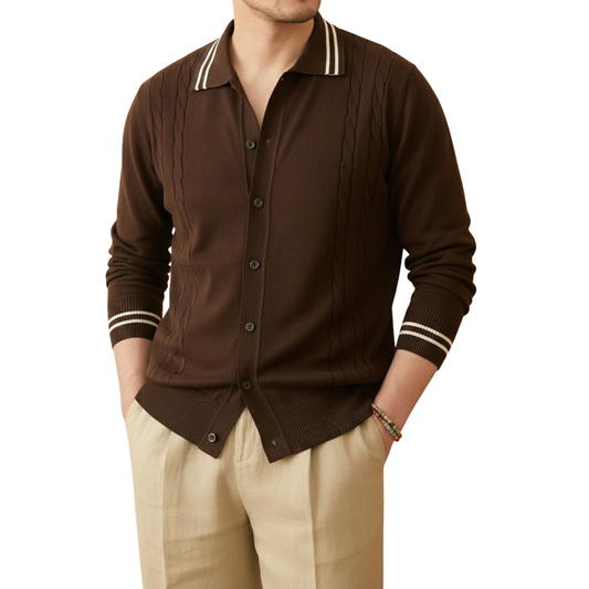 The Cable-Knit Riviera Polo