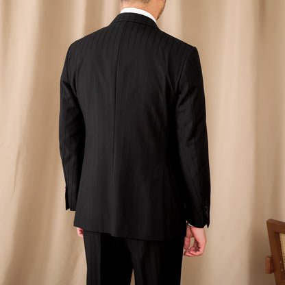 Black Birmingham Suit - Hidden Stripes