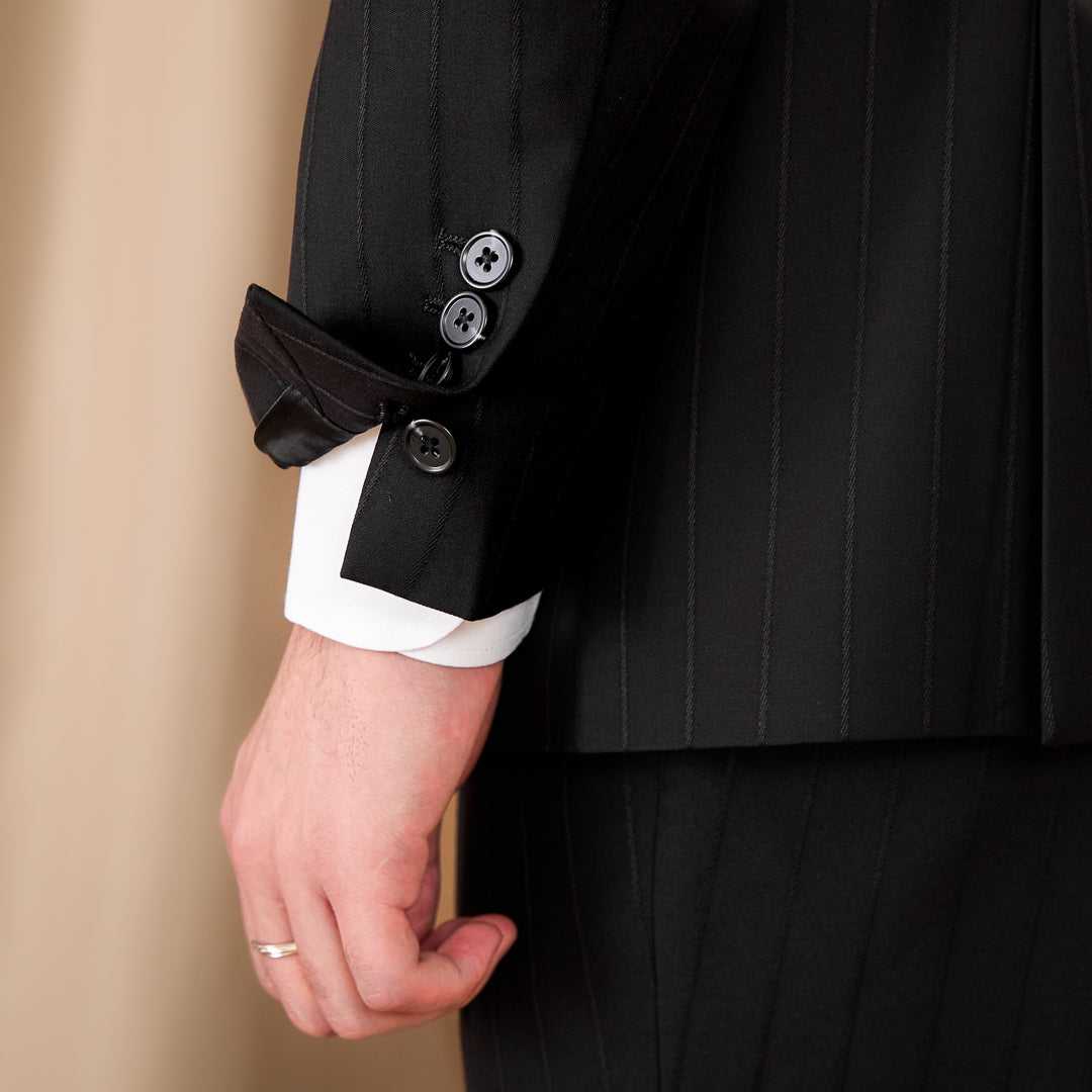 Black Birmingham Suit - Hidden Stripes