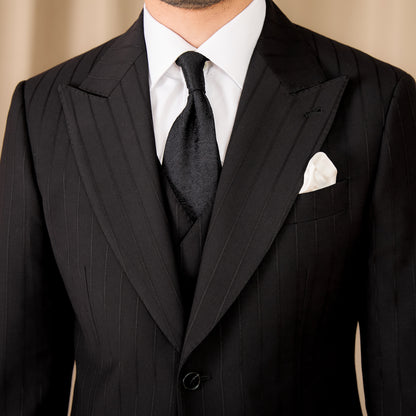 Black Birmingham Suit - Hidden Stripes