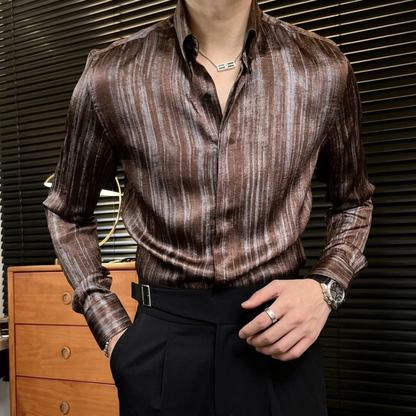 Rigato Silk Shirt