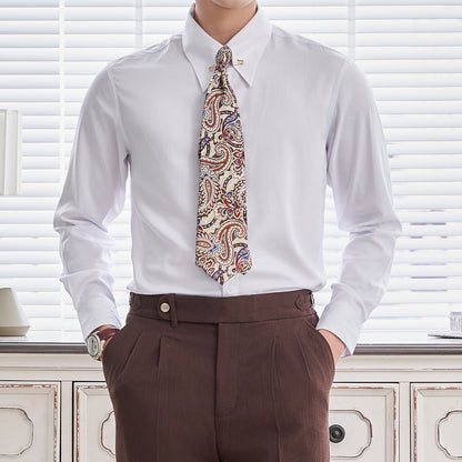 Collar Pin Formal Shirt