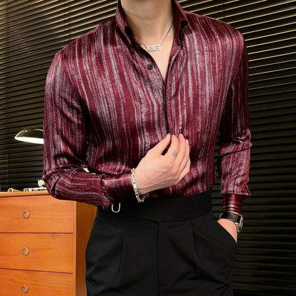 Rigato Silk Shirt