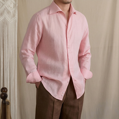 Hidden Button Down Linen Shirt Season 2