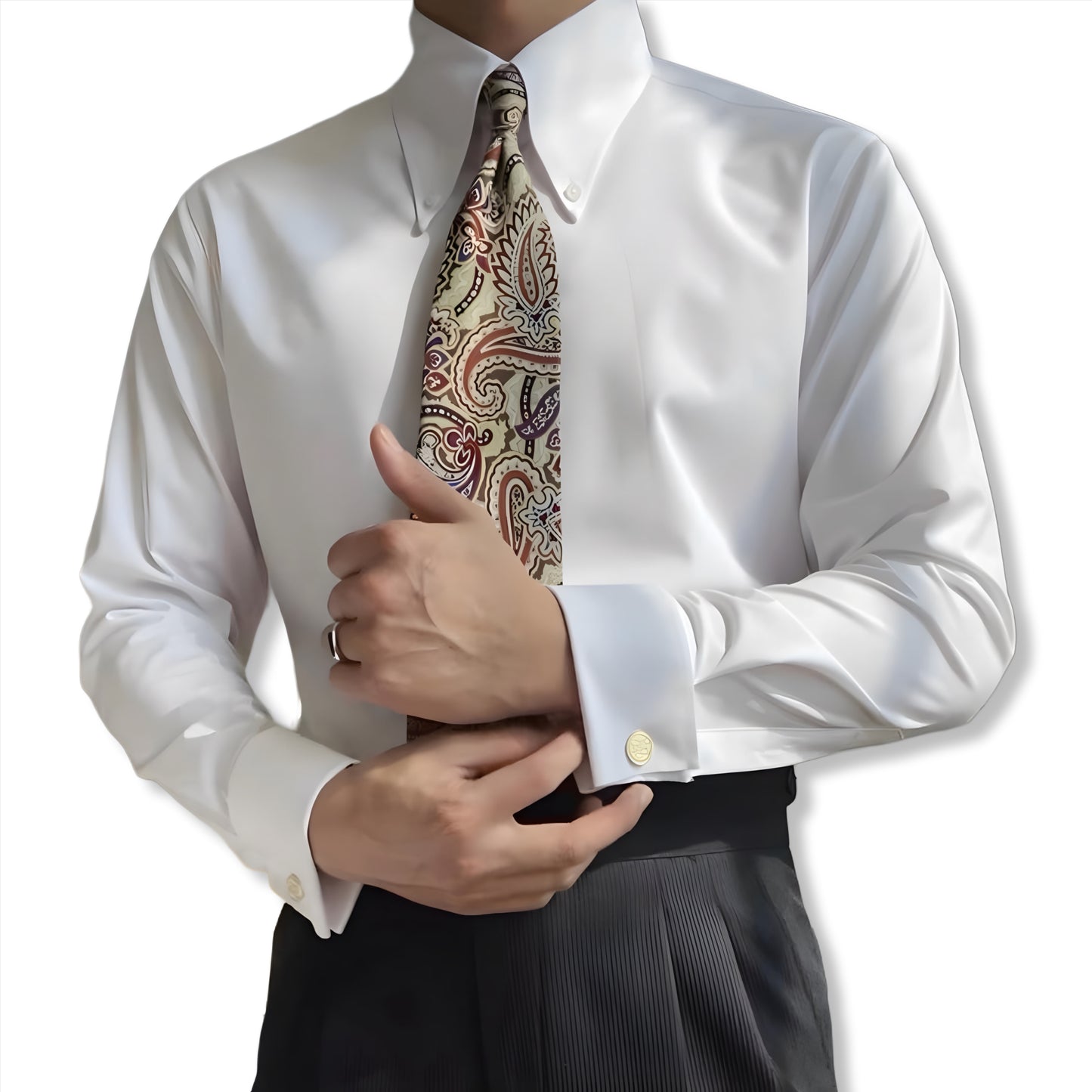 Spearpoint Collar Shirt - Cufflinks HR