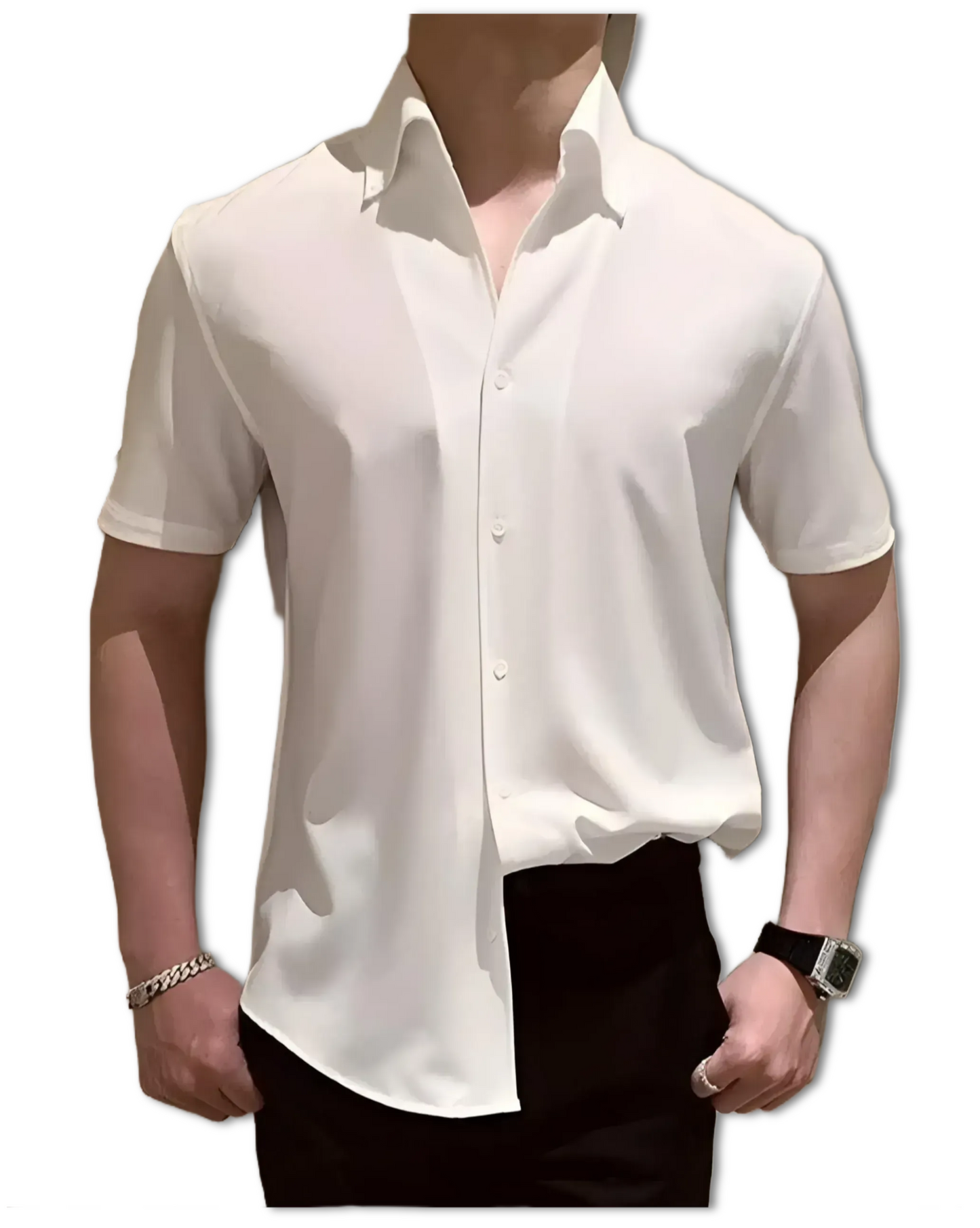 [Premium] Button Down Short-Sleeved Shirt