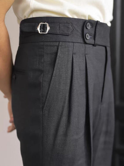 Sidetab Linen Trousers Season 2