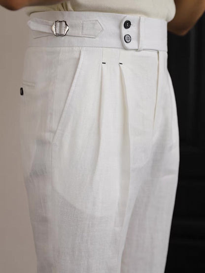 Sidetab Linen Trousers Season 2