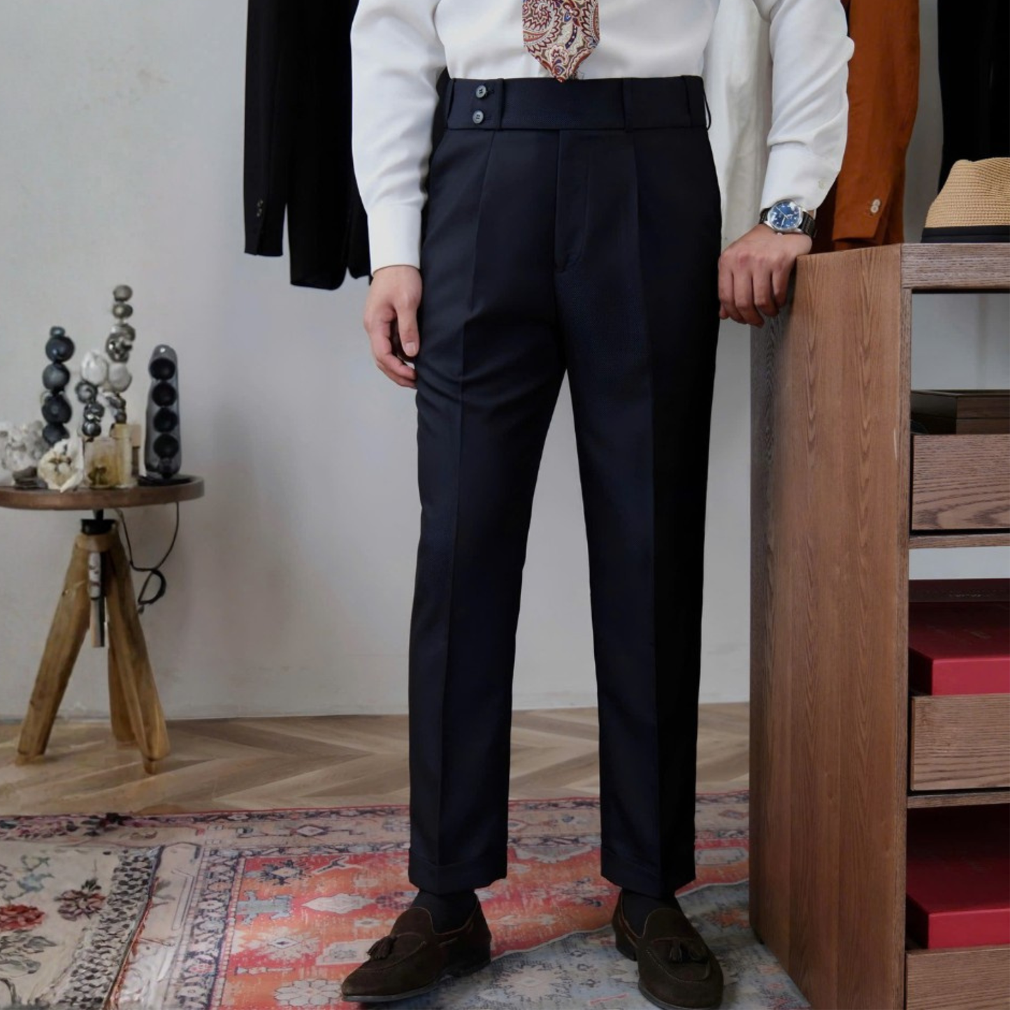 Jet Navy Milano Suit (Includes: Jacket + Waistcoat + Trousers)