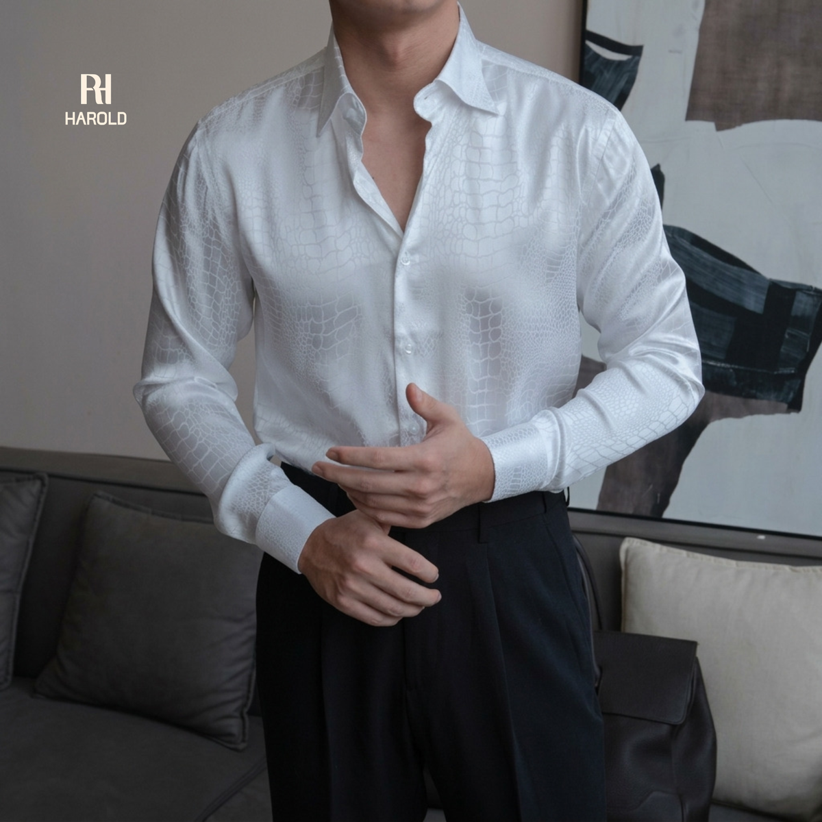 Croc Embossed Shirt