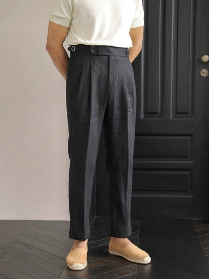 Sidetab Linen Trousers Season 2