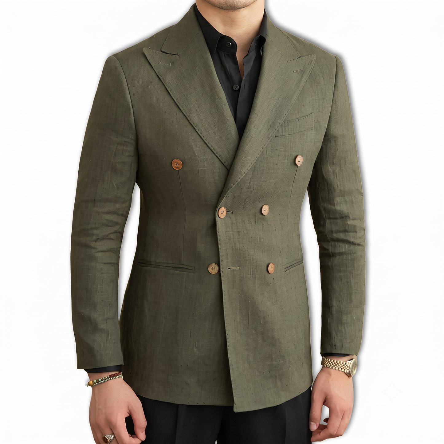 Havana Linen Blazer (Olive) – Harold