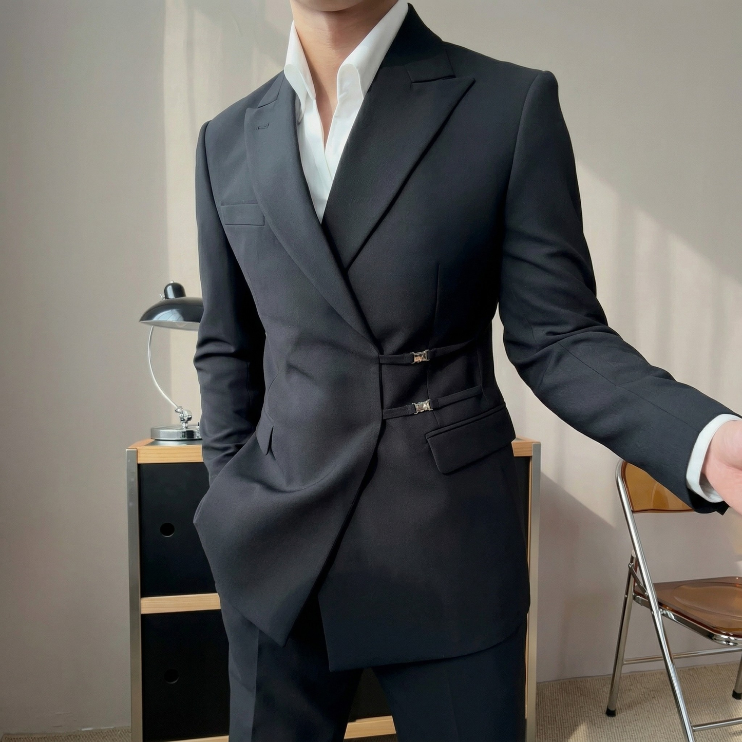 Torino Metal-Button Blazer