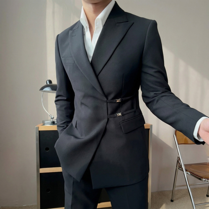 Torino Metal-Button Blazer
