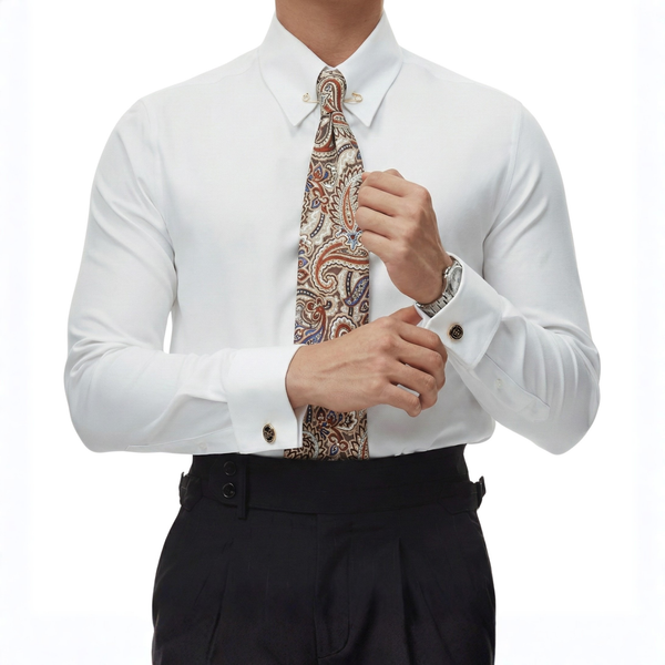 Collar Pin Formal Shirt - Cufflinks