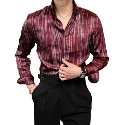 Rigato Silk Shirt