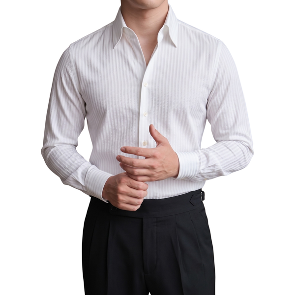 Seersucker Button Down Shirt