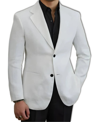 Havana Linen Blazer (White)