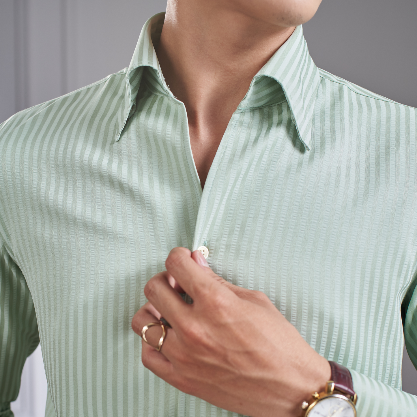 Seersucker Button Down Shirt