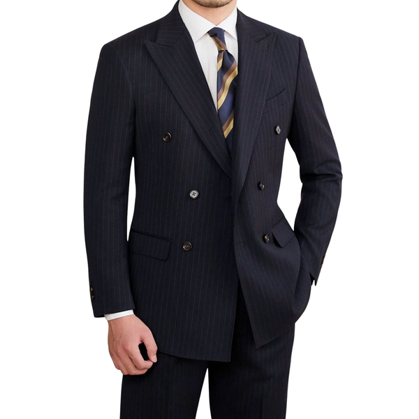 Harold Lausanne Pinstripe Double-Breasted Suit