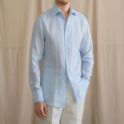 Hidden Button Down Linen Shirt Season 2