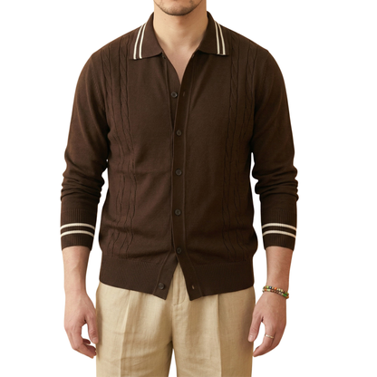 The Cable-Knit Riviera Polo