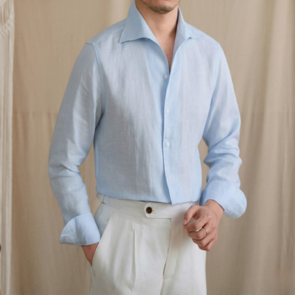 Hidden Button Down Linen Shirt Season 2