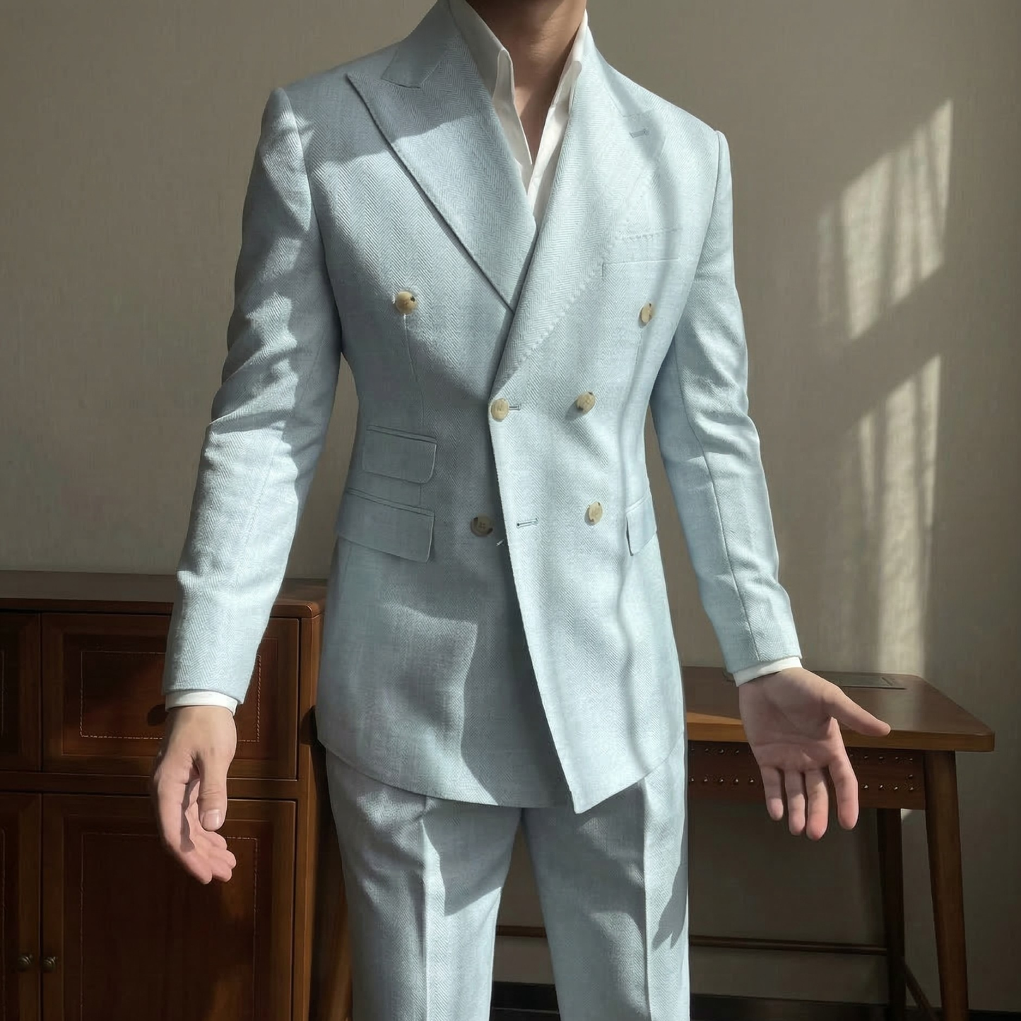Mykonos Mist DB Suit (Includes: Jacket + Trousers)