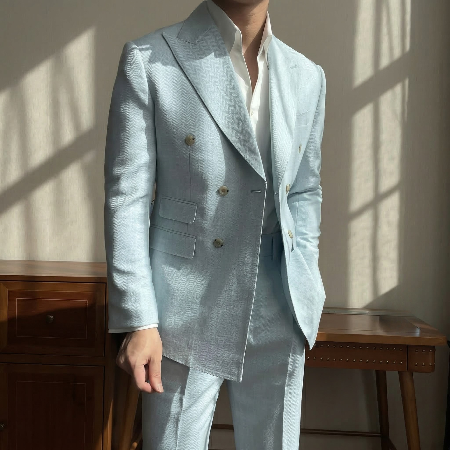 Mykonos Mist DB Suit (Includes: Jacket + Trousers)