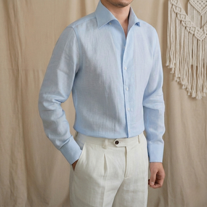 Hidden Button Down Linen Shirt Season 2