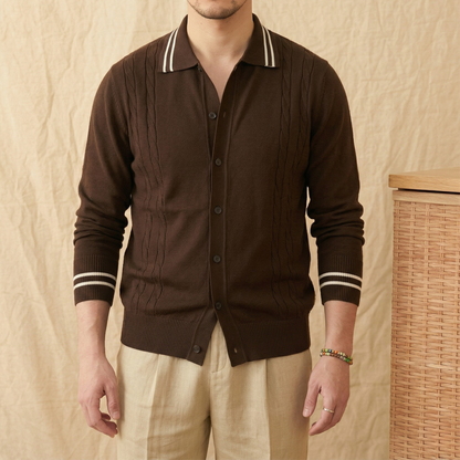 The Cable-Knit Riviera Polo